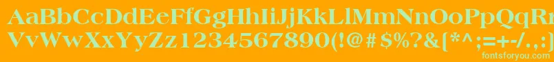 CountrysideBlackSsiExtraBold Font – Green Fonts on Orange Background