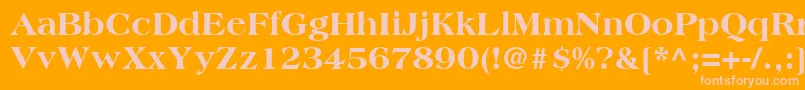 CountrysideBlackSsiExtraBold Font – Pink Fonts on Orange Background