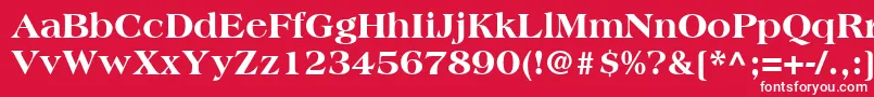 CountrysideBlackSsiExtraBold Font – White Fonts on Red Background