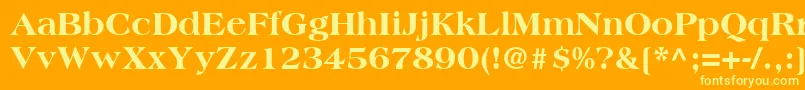 CountrysideBlackSsiExtraBold Font – Yellow Fonts on Orange Background