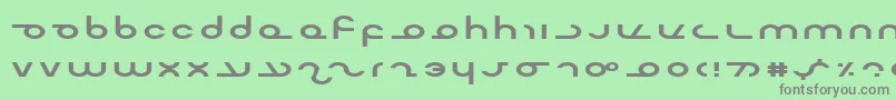 Mastere Font – Gray Fonts on Green Background