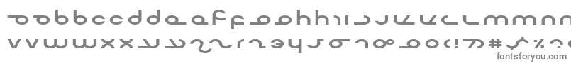 フォントMastere – 白い背景に灰色の文字