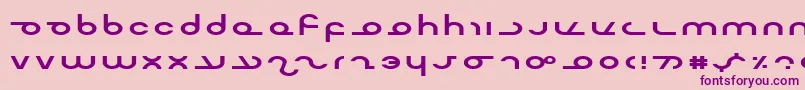 Mastere Font – Purple Fonts on Pink Background