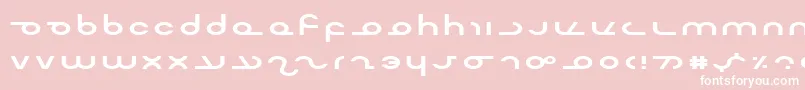 Mastere Font – White Fonts on Pink Background