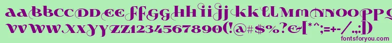 More about Wabroye014 Font Wabroye014 Font – Purple Fonts on Green Background