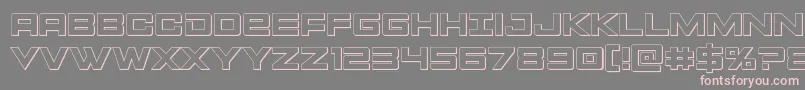 Montroc3D Font – Pink Fonts on Gray Background
