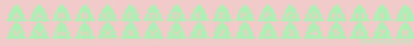 Asxmastrees Font – Green Fonts on Pink Background