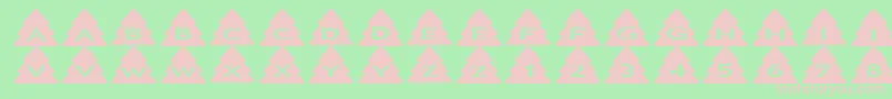 Asxmastrees Font – Pink Fonts on Green Background