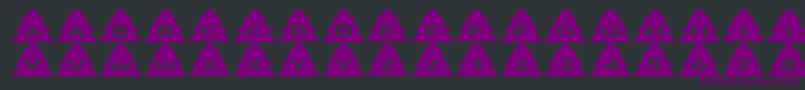 Asxmastrees Font – Purple Fonts on Black Background