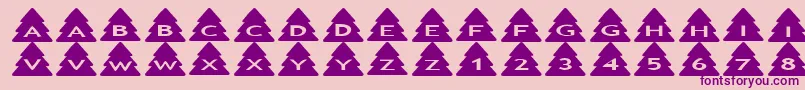 Asxmastrees Font – Purple Fonts on Pink Background