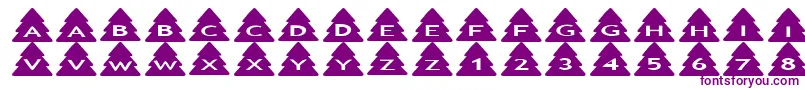 Asxmastrees-fontti – violetit fontit