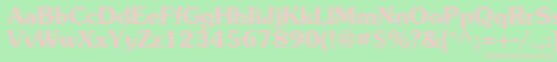 SurprizcBold Font – Pink Fonts on Green Background