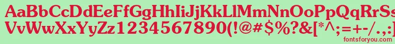 SurprizcBold Font – Red Fonts on Green Background