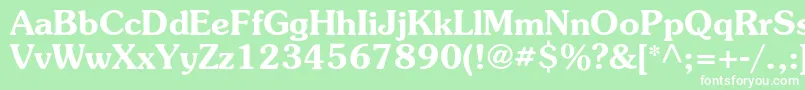 SurprizcBold Font – White Fonts on Green Background
