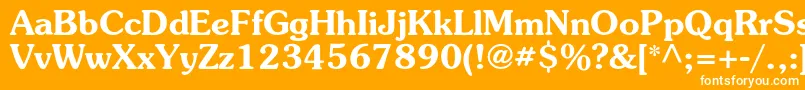 SurprizcBold Font – White Fonts on Orange Background