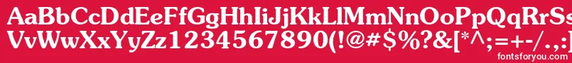 SurprizcBold Font – White Fonts on Red Background