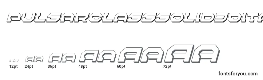 Pulsarclasssolid3Dital Font Sizes