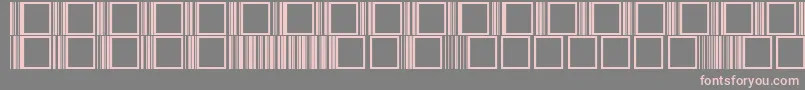 フォントCode39Regular – 灰色の背景にピンクのフォント