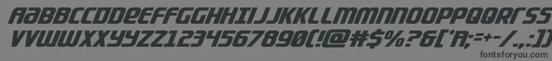 Lightsidercompactital Font – Black Fonts on Gray Background