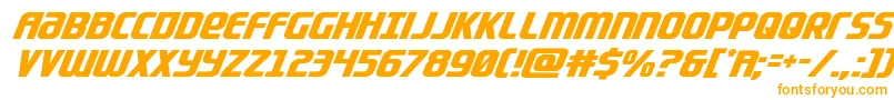 Lightsidercompactital Font – Orange Fonts on White Background