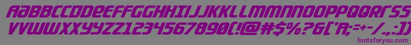 Lightsidercompactital-fontti – violetit fontit harmaalla taustalla