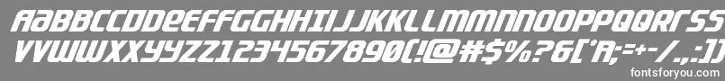 Lightsidercompactital Font – White Fonts on Gray Background