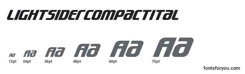 Lightsidercompactital Font Sizes