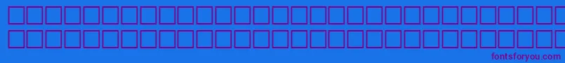 McsJeddahSUNormal.-Schriftart – Violette Schriften auf blauem Hintergrund