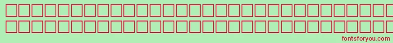 McsJeddahSUNormal. Font – Red Fonts on Green Background