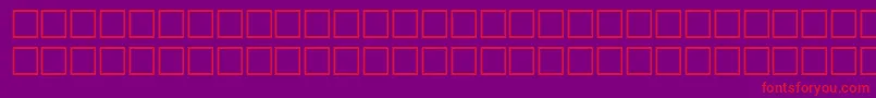 McsJeddahSUNormal.-Schriftart – Rote Schriften auf violettem Hintergrund