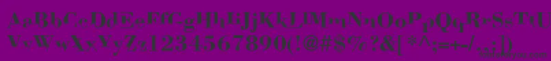 Bodom Font – Black Fonts on Purple Background