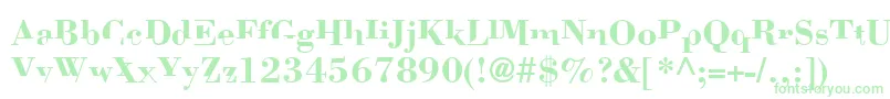 Bodom Font – Green Fonts on White Background