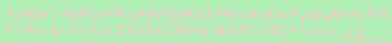 Bodom Font – Pink Fonts on Green Background