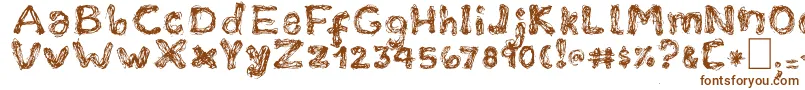 TheGrudge Font – Brown Fonts on White Background