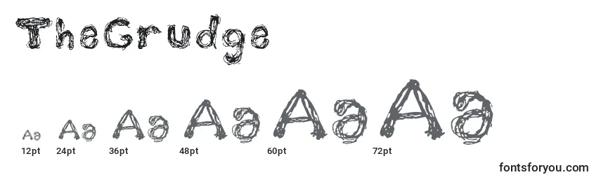 Размеры шрифта TheGrudge