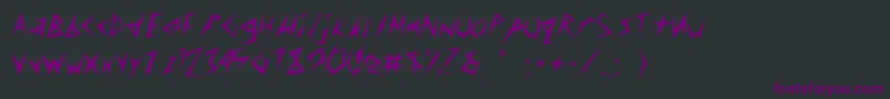 CuneifontRegular Font – Purple Fonts on Black Background