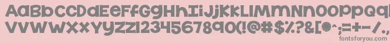 Kgthelasttime Font – Gray Fonts on Pink Background