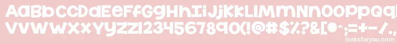 Kgthelasttime Font – White Fonts on Pink Background