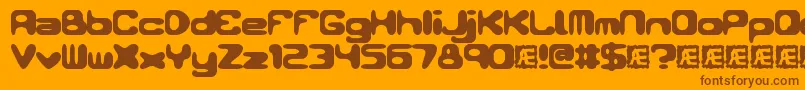 ConduitBrk Font – Brown Fonts on Orange Background