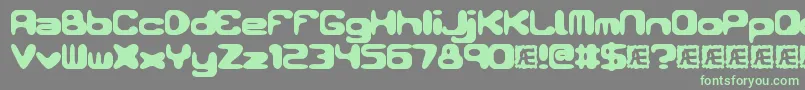 ConduitBrk Font – Green Fonts on Gray Background