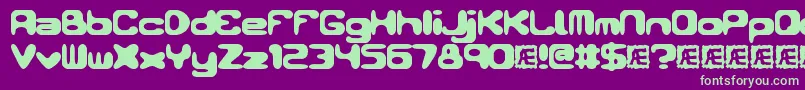 ConduitBrk Font – Green Fonts on Purple Background