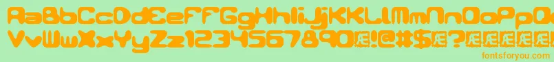 ConduitBrk Font – Orange Fonts on Green Background