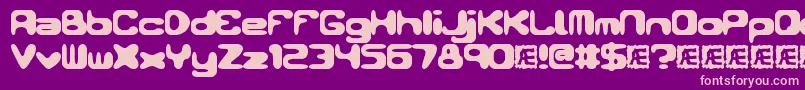 ConduitBrk Font – Pink Fonts on Purple Background