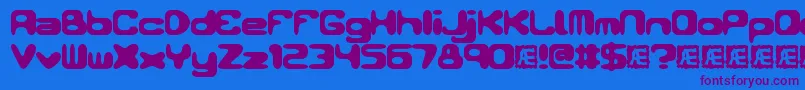 ConduitBrk Font – Purple Fonts on Blue Background