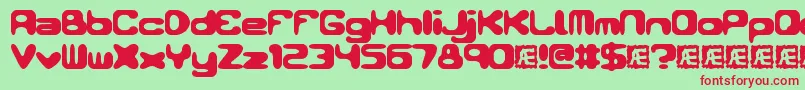 ConduitBrk Font – Red Fonts on Green Background