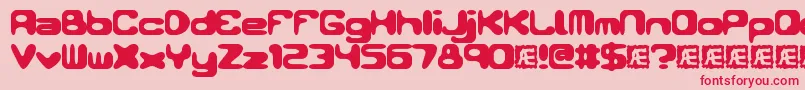 ConduitBrk Font – Red Fonts on Pink Background