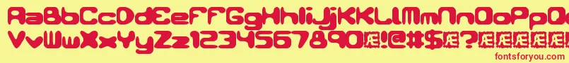 ConduitBrk Font – Red Fonts on Yellow Background