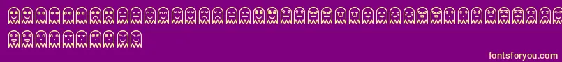 FantasmytasSt Font – Yellow Fonts on Purple Background