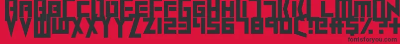Extinctionevent Font – Black Fonts on Red Background