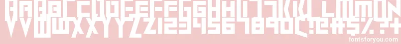 Extinctionevent Font – White Fonts on Pink Background